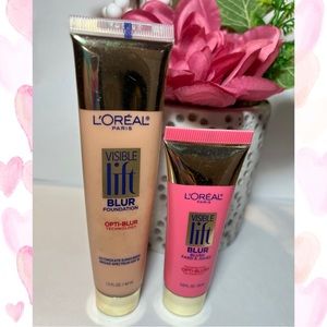 L’Oréal Visible Lift #202 Classic Ivory Foundation #502 Soft Pink Blush